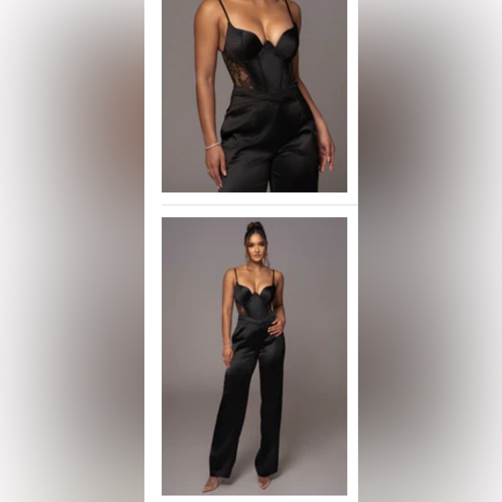 Matching co ord JLUXLABEL pants and corset bodysuit